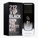 Carolina Herrera 212 VIP Black For Men 100ml EDP perfume with bold spicy woody scent, original fragrance in Qatar