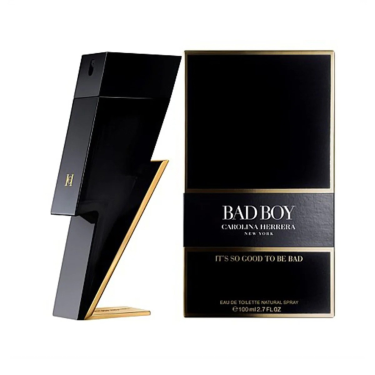 Carolina Herrera Bad Boy 100ml EDT perfume with fresh spicy woody scent, original fragrance in Qatar
