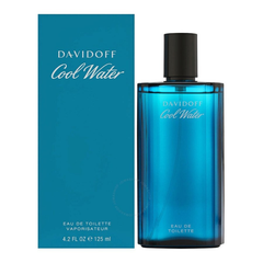 Buy Davidoff Cool Water Eau de Toilette 125ml 125ML EDT in Qatar, fresh aquatic men perfume, long lasting scent, best price Doha.
