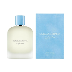 Dolce & Gabbana Light Blue Pour Homme 100ml EDT perfume with fresh citrus aquatic woody scent, original fragrance in Qatar