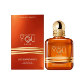Emporio Armani Stronger With You Amber 100ml EDP perfume with warm amber scent, original fragrance in Qatar