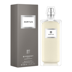 Xeryus 100ml eau de toilette bottle in deep red glass with angular shape and dark cap