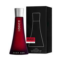 Hugo Boss Deep Red Woman 90ml EDP perfume with warm fruity oriental scent, original fragrance in Qatar