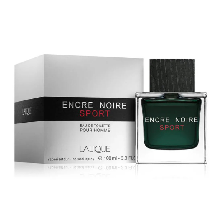 Lalique Encre Noire Sport 100 ML EDT original men’s perfume available at Luca Perfumes Qatar – fresh woody aromatic fragrance in Doha Qatar