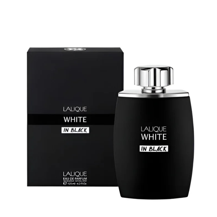 Lalique White In Black EDP 125ML available at Luca Perfumes Qatar – bold men’s designer fragrance perfume in Qatar