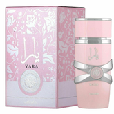Lattafa Yara Rose 100ML EDP elegant floral fruity fragrance for women available at Luca Perfumes Qatar with fast delivery across Doha