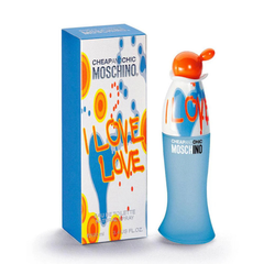 Buy Moschino I Love Love Eau de Toilette 100ml 100ML EDT in Qatar, fresh fruity women perfume, long lasting scent, best price Doha.