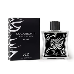 Rasasi Daarej Pour Homme Verve Eau De Parfum 100ML at Luca Perfumes Qatar – fresh woody and aromatic men’s fragrance available in Qatar with fast delivery.