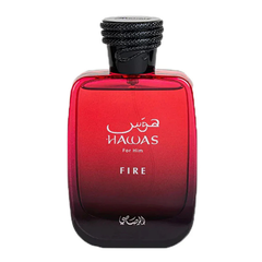 Rasasi Hawas Fire EDP 100ML for Men available at Luca Perfumes Qatar – authentic Rasasi fragrance in Doha with same day delivery across Qatar
