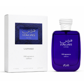 Rasasi Hawas Sapphire Eau De Parfum 100ML at Luca Perfumes Qatar – fresh aquatic and woody fragrance for men available in Qatar with fast delivery.