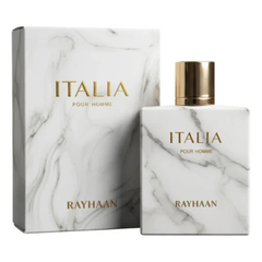 Rayhaan Italia Pour Homme Eau De Parfum For Men 100ML available at Luca Perfumes Qatar – premium men’s fragrance perfume in Qatar
