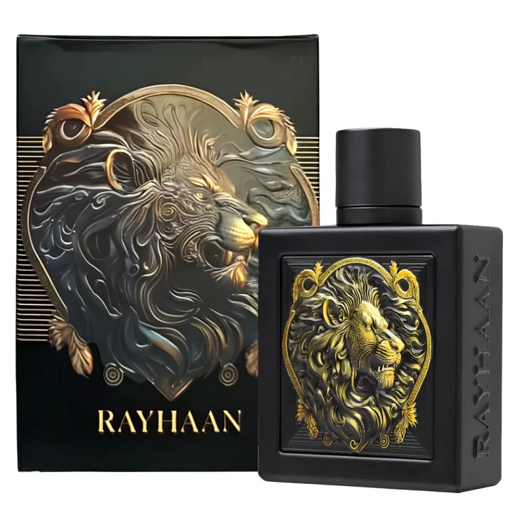 Rayhaan Lion Eau De Parfum 100ML available at Luca Perfumes Qatar – premium branded perfume fragrance for men in Qatar