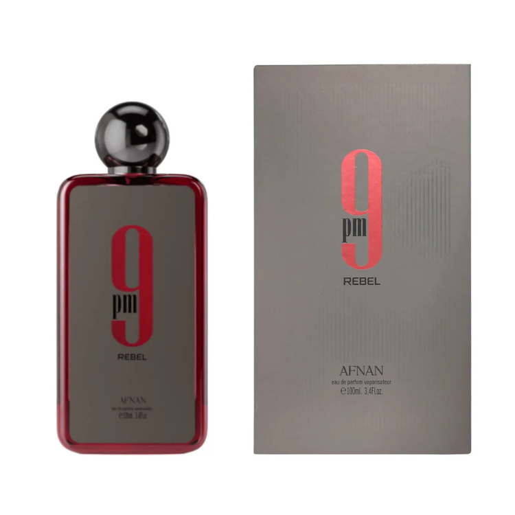 Afnan 9 PM Rebel EDP 100ML available at Luca Perfumes Qatar – bold luxury fragrance perfume in Qatar
