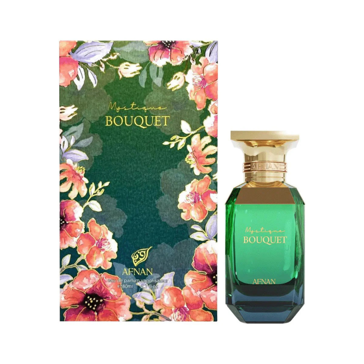 Afnan Mystique Bouquet EDP 80ML for Women available at Luca Perfumes Qatar – luxury women’s fragrance perfume in Qatar
