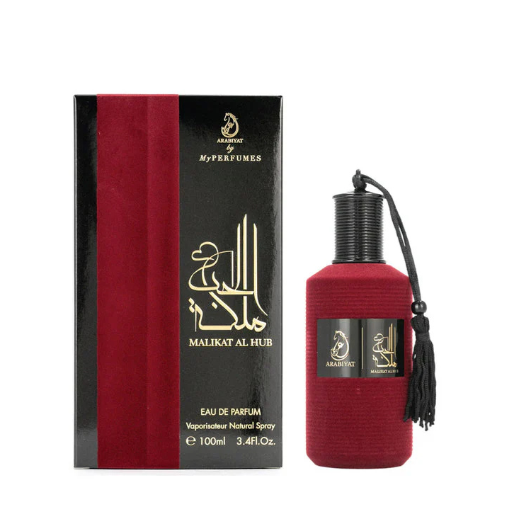 Arabiyat My Perfumes Malikat Al Hub 100ML EDP luxurious romantic floral fragrance for women available at Luca Perfumes Qatar with fast delivery across Doha and Qatar
