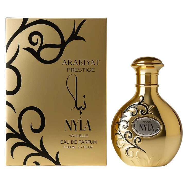 Arabiyat Prestige Nyla Vani Elle Eau De Parfum 80ML at Luca Perfumes Qatar – elegant floral vanilla fragrance for women available in Qatar with fast delivery
