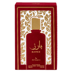 Ard Al Zaafaran Barez 100 ML EDP at Luca Perfumes Qatar, original unisex Arabic perfume with warm amber, oud and woody notes available in Doha, Qatar with fast delivery.
