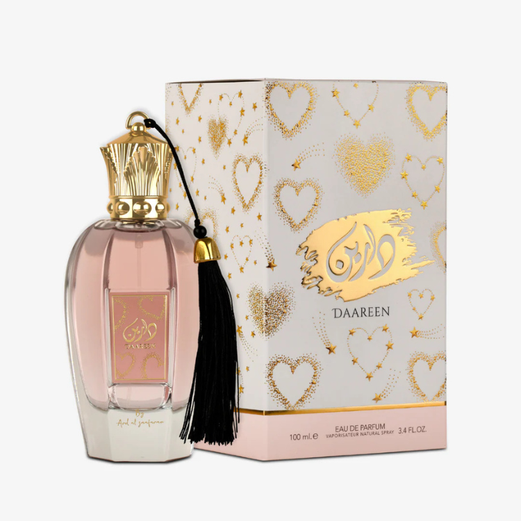 Ard Al Zaafaran Daareen 100 ML EDP at Luca Perfumes Qatar, original women’s floral fragrance with lychee, rose and amber notes available in Doha, Qatar with fast delivery.