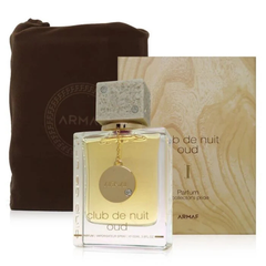 Armaf Club De Nuit Oud 1 105ML Parfum rich bold oud fragrance for men available at Luca Perfumes Qatar with fast delivery across Doha and Qatar