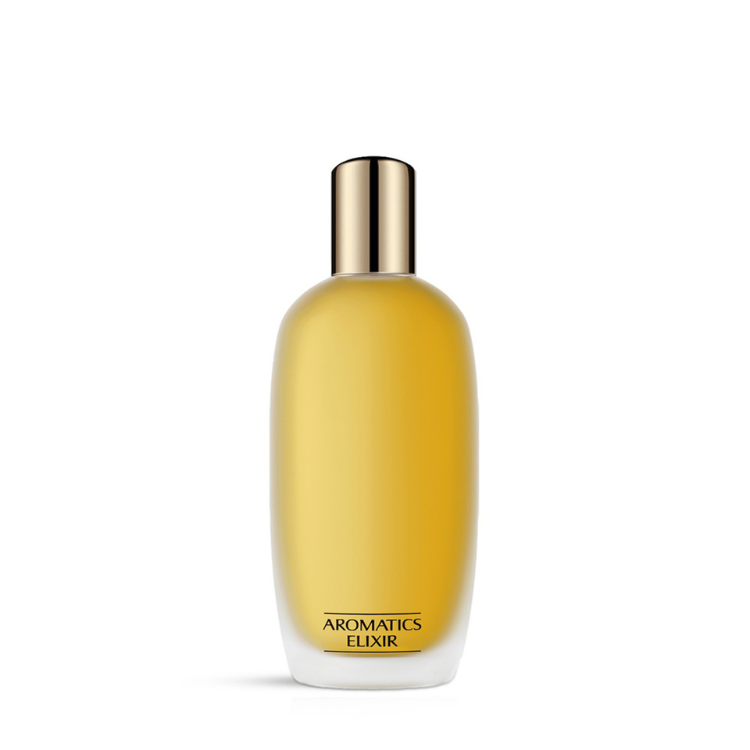 Clinique Aromatics Elixir 100 ML Parfum original women’s perfume available at Luca Perfumes Qatar – iconic rich floral woody fragrance in Doha Qatar
