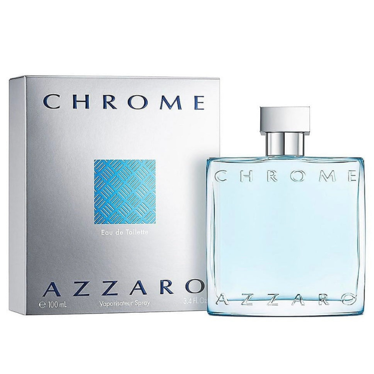 Azzaro Chrome 100 ML EDT original men’s perfume available at Luca Perfumes Qatar – fresh aquatic citrus fragrance in Doha Qatar
