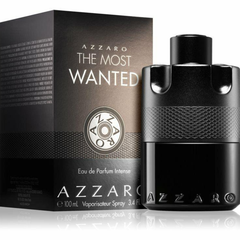Azzaro The Most Wanted 100 ML EDP Intense original men’s perfume available at Luca Perfumes Qatar – powerful spicy woody fragrance in Doha Qatar
