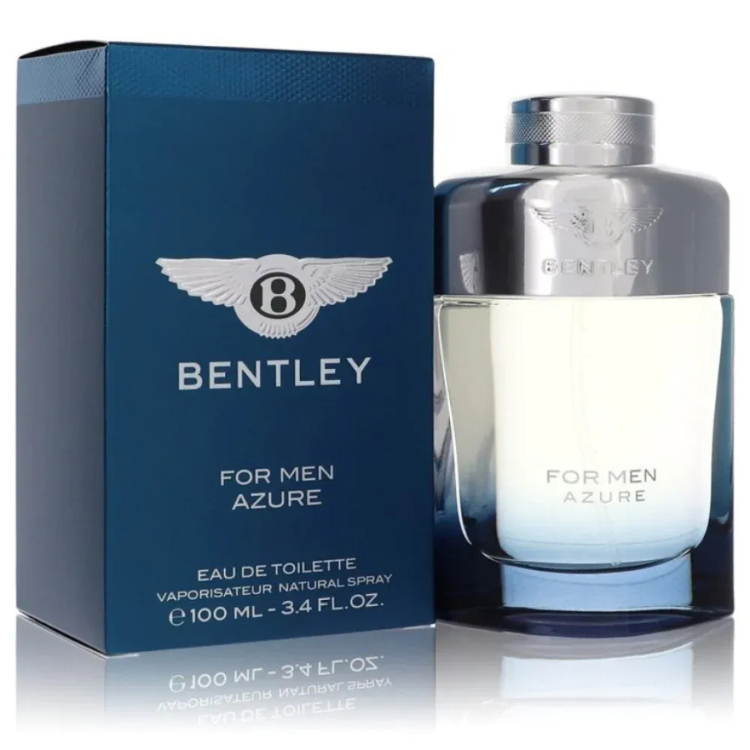 Buy Bentley For Men Azure Eau de Toilette 100ml 100ML EDT in Qatar, fresh men perfume, long lasting scent, best price Doha.
