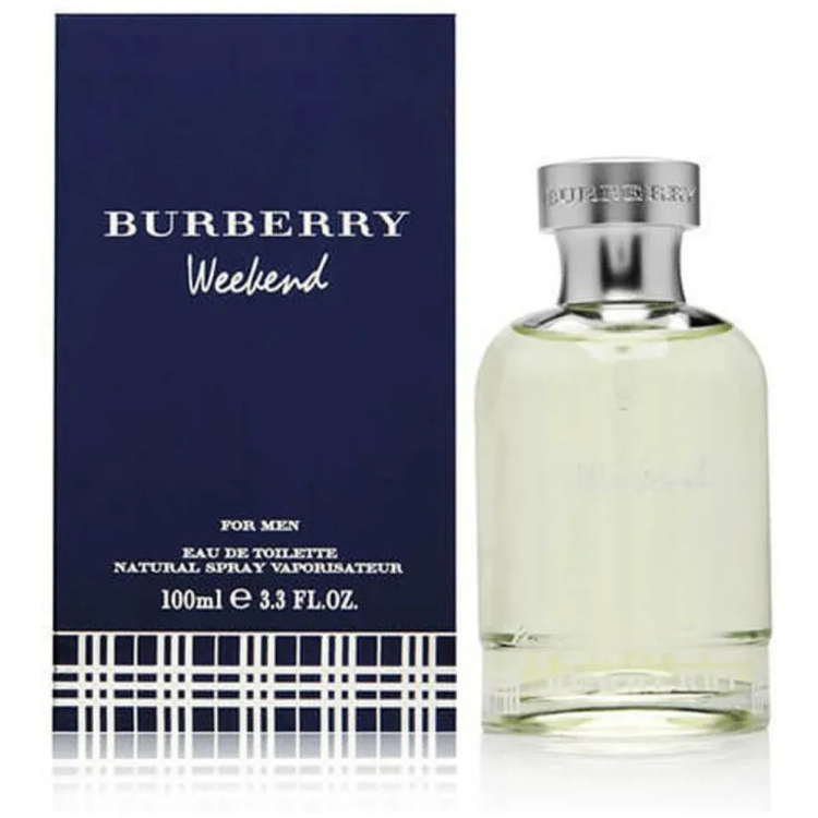 Burberry Weekend for Women 100ml eau de parfum bottle with soft beige tone and simple rounded design
