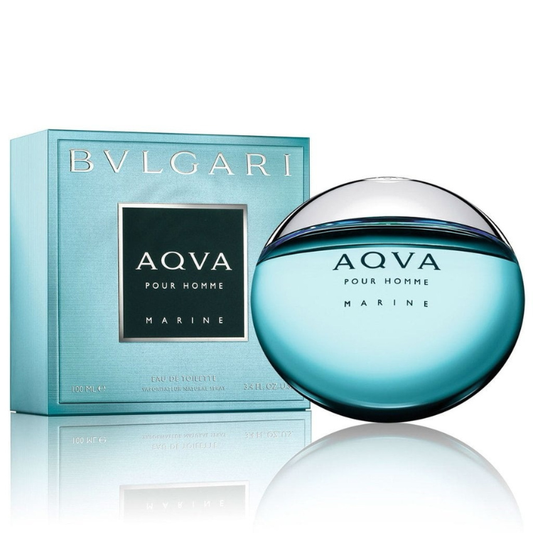 Bvlgari Aqva Pour Homme Marine 100ml EDT perfume with fresh aquatic citrus scent, original fragrance in Qatar

