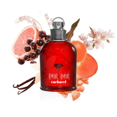Cacharel Amor Amor 100 ML EDT original women’s perfume available at Luca Perfumes Qatar – vibrant fruity floral fragrance in Doha Qatar
