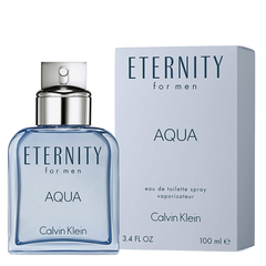 Calvin Klein Eternity For Men Aqua 100ml EDT original men’s perfume available at Luca Perfumes Qatar in Doha Qatar