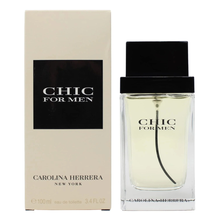 Carolina Herrera Chic For Men 100ml EDT perfume with fresh spicy woody scent, original fragrance in Qatar
