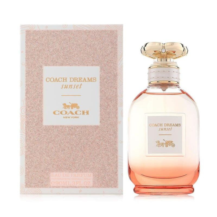 Coach New York Dreams Sunset 90ml EDP perfume with sweet fruity scent, original fragrance in Qatar
