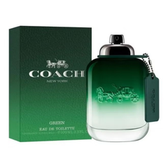 Coach New York Green 100ml EDT perfume with fresh woody scent, original fragrance in Qatar