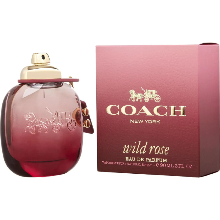 Coach New York Wild Rose 90ml EDP perfume with sweet rose scent, original fragrance in Qatar