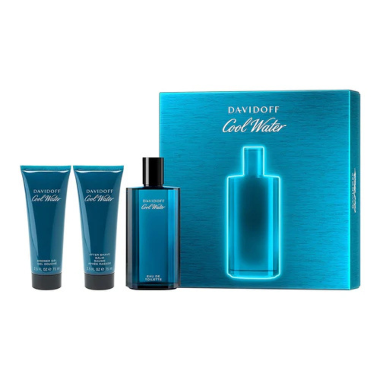 Buy Davidoff Cool Water Gift Set 125 ML EDT at Luca Perfumes Qatar – fresh aquatic men’s fragrance gift set available in Doha, Qatar.
