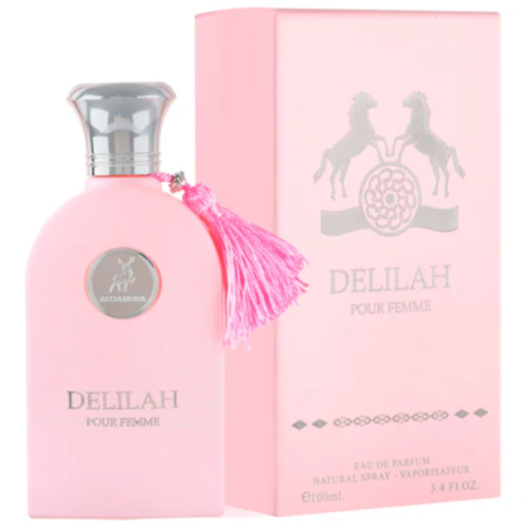Delilah Pour Femme EDP by Maison Alhambra 100ML for Women available at Luca Perfumes Qatar – elegant women’s fragrance perfume in Qatar
