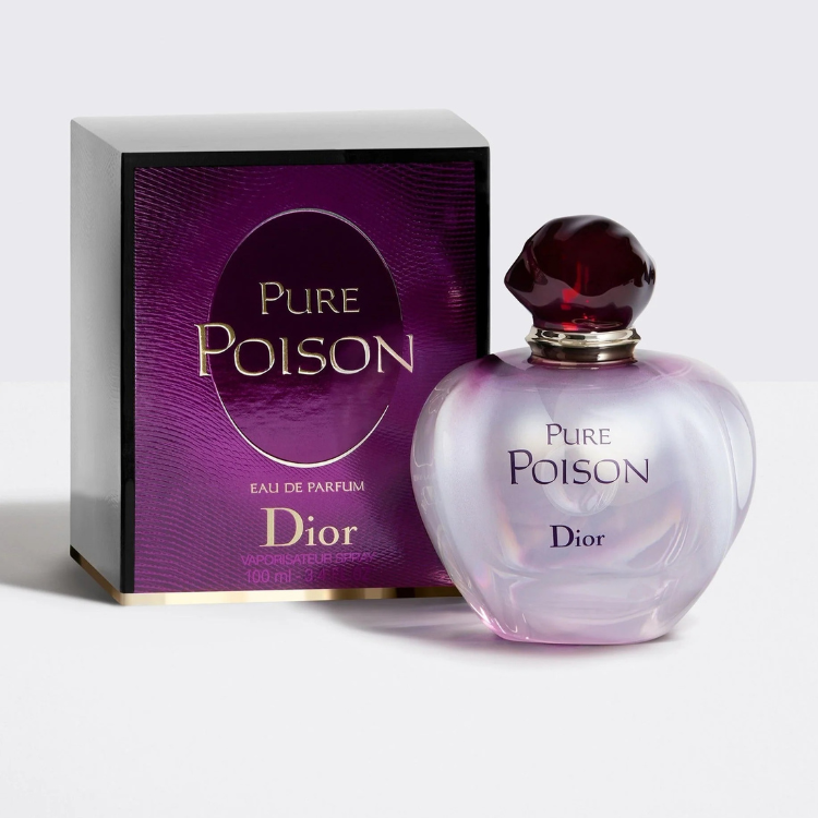 Dior Pure Poison 100ml EDP perfume with soft white floral scent, original fragrance in Qatar
