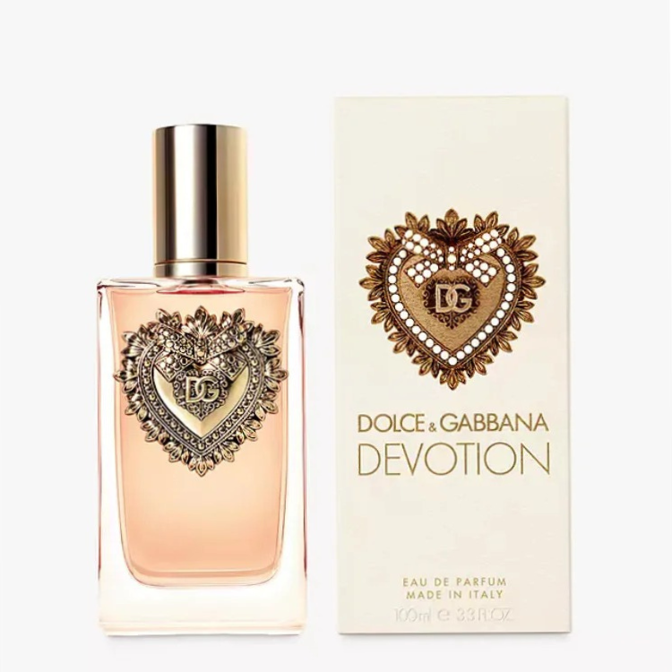 Dolce & Gabbana Devotion 100ml EDP perfume with sweet vanilla citrus floral scent, original fragrance in Qatar

