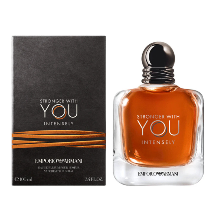 Emporio Armani Stronger With You Intensely 100ml EDP perfume with warm sweet scent, original fragrance in Qatar