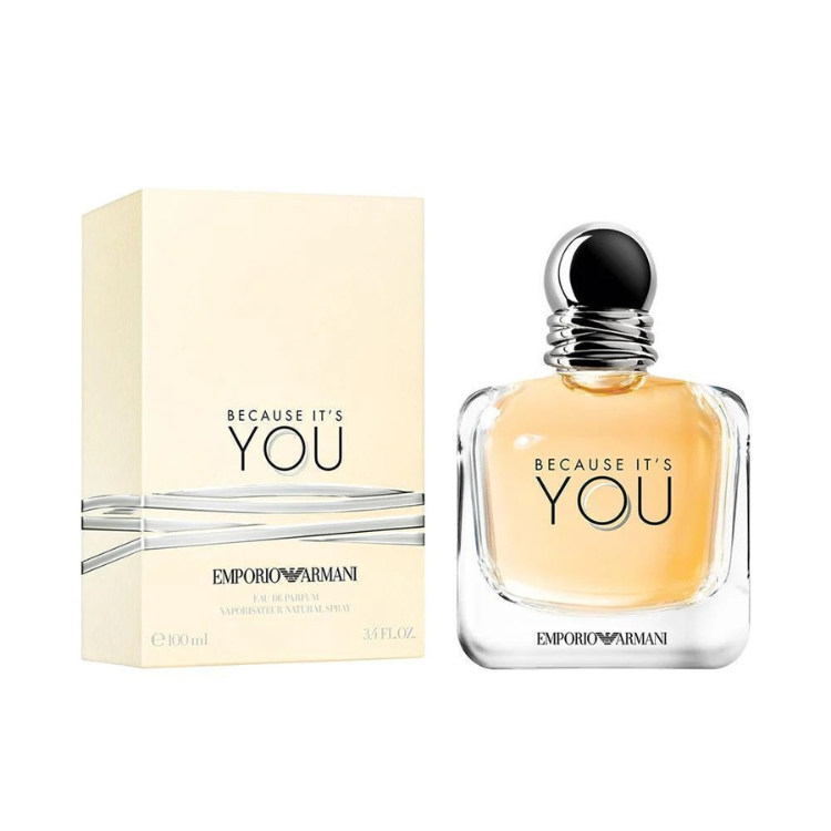 Emporio Armani Because It’s You 100ml EDP perfume with sweet floral scent, original fragrance in Qatar
