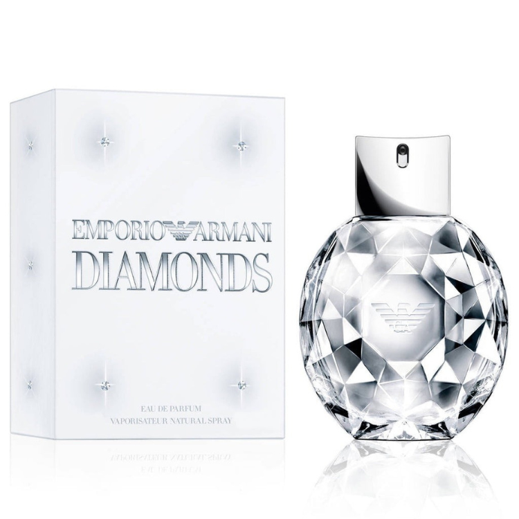 Emporio Armani Diamonds Eau de Parfum, Diamonds perfume bottle, Armani luxury fragrance, floral fruity scent, women’s designer perfume 100 ml, long lasting EDP, Emporio Armani signature fragrance