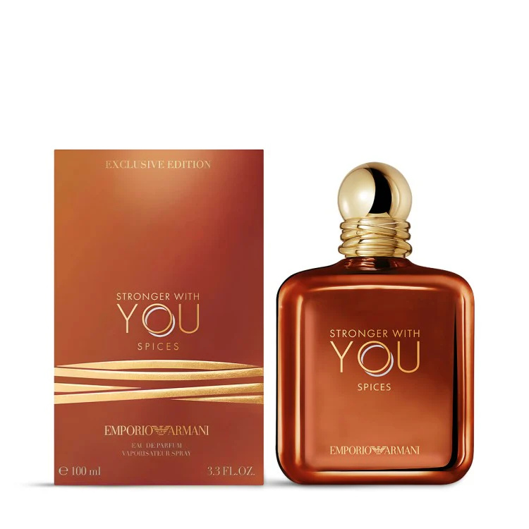 Emporio Armani Stronger With You Spices EDP 100ml by Luca Perfumes Qatar, men’s perfume in Qatar
