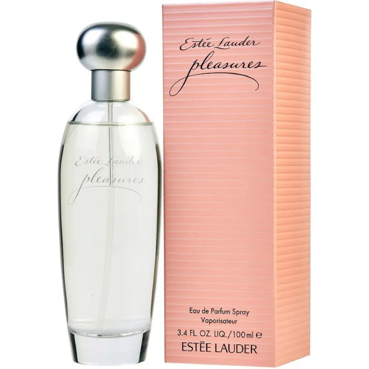 Buy Estee Lauder Pleasures Eau de Parfum 100ml 100ML EDP in Qatar, fresh floral women perfume, long lasting scent, best price Doha.
