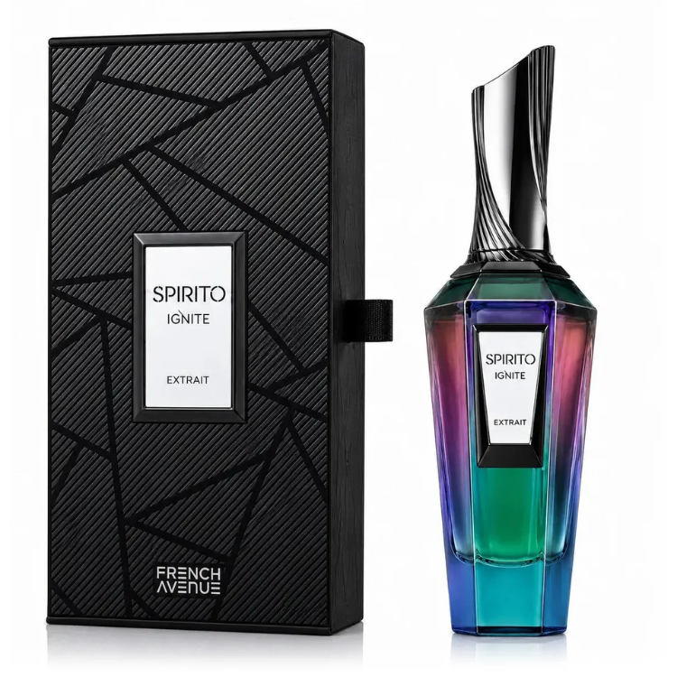 French Avenue Spirito Ignite EDP 100ML available at Luca Perfumes Qatar – bold, modern fragrance perfume in Qatar

