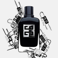 Gentleman Society 100ml eau de parfum bottle in black glass with silver logo and modern design

