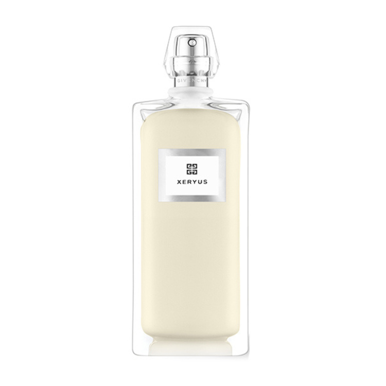 Xeryus 100ml eau de toilette bottle in deep red glass with angular shape and dark cap