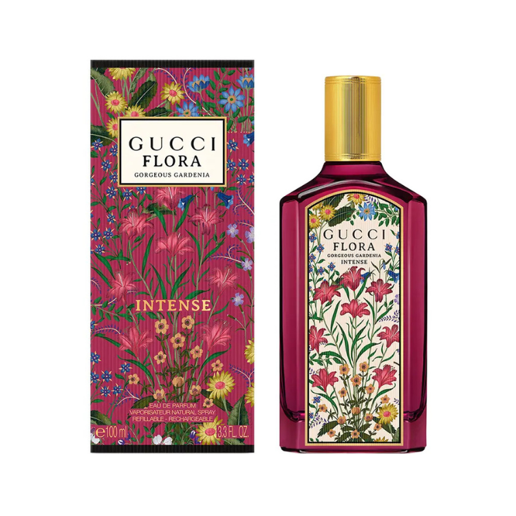 Gucci Flora Gorgeous Gardenia Intense EDP 100ML available at Luca Perfumes Qatar – elegant women’s designer fragrance perfume in Qatar
