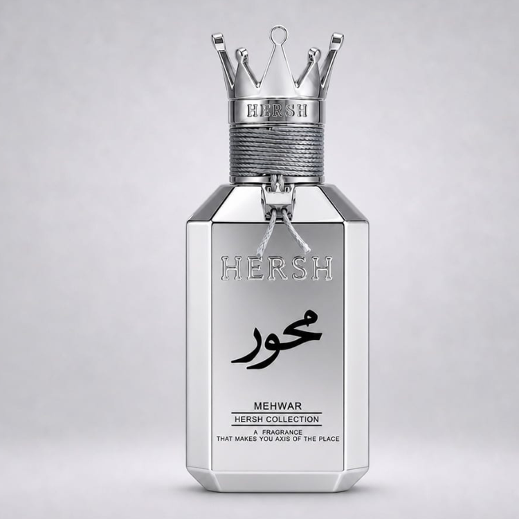 Hersh Mehwar Silver EDP 100ML available at Luca Perfumes Qatar – elegant Arabic fragrance perfume in Qatar
