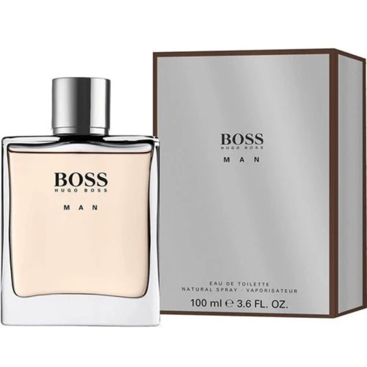 Hugo Boss Boss Man 100ml EDT perfume with fresh woody aromatic scent, original fragrance in Qatar
